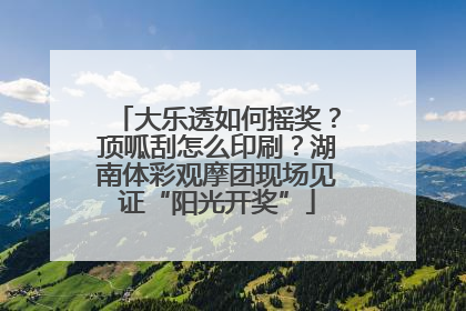大乐透如何摇奖？顶呱刮怎么印刷？湖南体彩观摩团现场见证“阳光开奖”