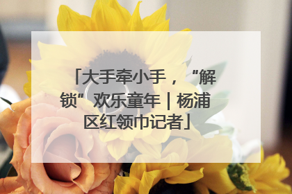大手牵小手，“解锁”欢乐童年｜杨浦区红领巾记者