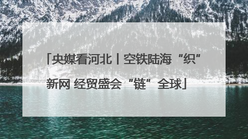 央媒看河北丨空铁陆海“织”新网 经贸盛会“链”全球