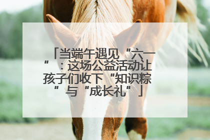 当端午遇见“六一”：这场公益活动让孩子们收下“知识粽”与“成长礼”