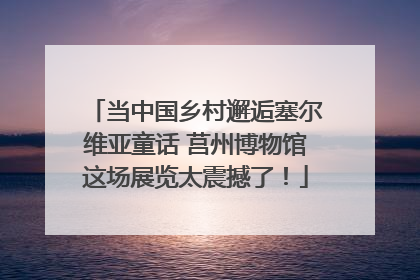 当中国乡村邂逅塞尔维亚童话 莒州博物馆这场展览太震撼了！