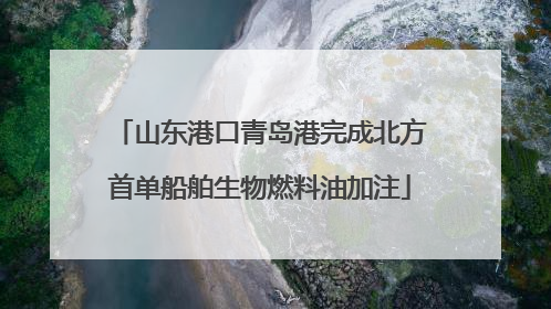 山东港口青岛港完成北方首单船舶生物燃料油加注