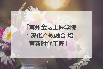 常州金坛工匠学院：深化产教融合 培育新时代工匠