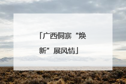 广西侗寨“焕新”展风情