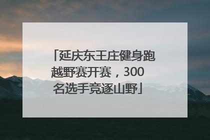 延庆东王庄健身跑越野赛开赛，300名选手竞逐山野