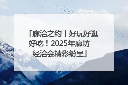 廊洽之约丨好玩好逛好吃！2025年廊坊经洽会精彩纷呈
