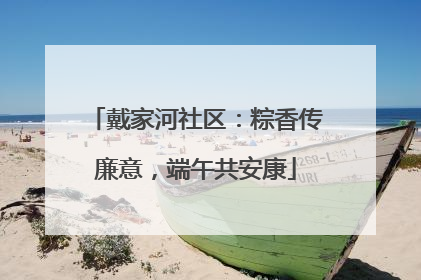 戴家河社区：粽香传廉意，端午共安康