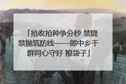 抢收抢种争分秒 禁烧禁抛筑防线——郎中乡干群同心守好 粮袋子