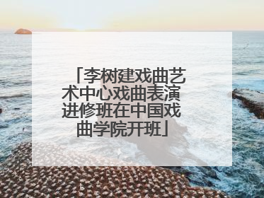李树建戏曲艺术中心戏曲表演进修班在中国戏曲学院开班