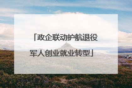 政企联动护航退役军人创业就业转型