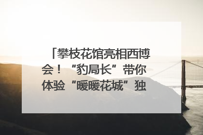 攀枝花馆亮相西博会！“豹局长”带你体验“暖暖花城”独特魅力｜西博视界