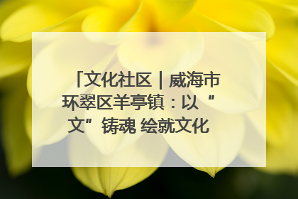 文化社区｜威海市环翠区羊亭镇：以“文”铸魂 绘就文化社区新画卷