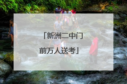 新洲二中门前万人送考