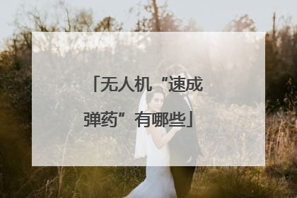 无人机“速成弹药”有哪些