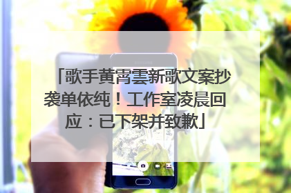 歌手黄霄雲新歌文案抄袭单依纯！工作室凌晨回应：已下架并致歉