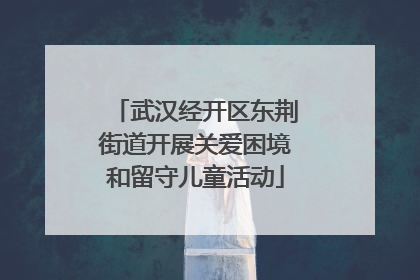 武汉经开区东荆街道开展关爱困境和留守儿童活动