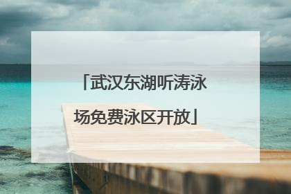 武汉东湖听涛泳场免费泳区开放
