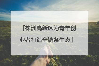 株洲高新区为青年创业者打造全链条生态