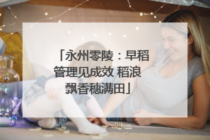 永州零陵：早稻管理见成效 稻浪飘香穗满田