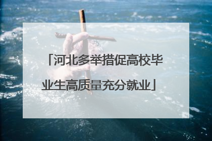 河北多举措促高校毕业生高质量充分就业