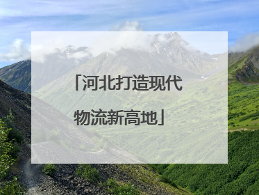 河北打造现代物流新高地