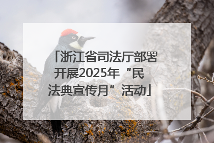 浙江省司法厅部署开展2025年“民法典宣传月”活动