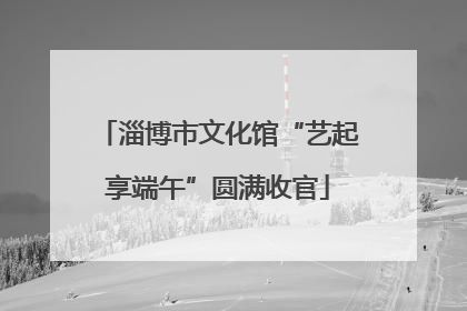 淄博市文化馆“艺起享端午”圆满收官
