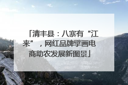 清丰县：八寨有“江来”，网红品牌擘画电商助农发展新图景