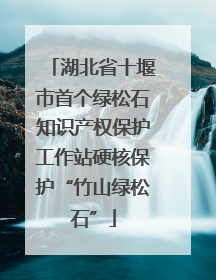 湖北省十堰市首个绿松石知识产权保护工作站硬核保护“竹山绿松石”