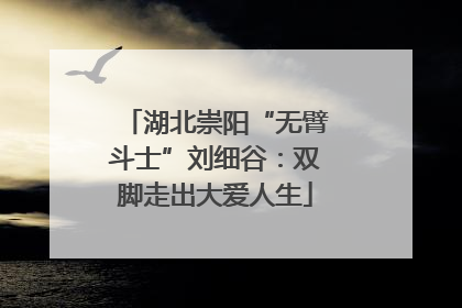 湖北崇阳“无臂斗士”刘细谷：双脚走出大爱人生