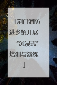 荆门消防进乡镇开展“沉浸式”培训与演练