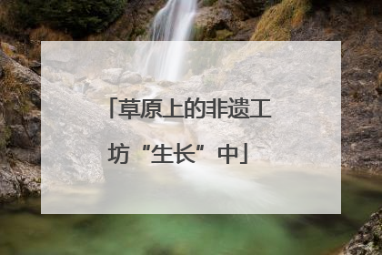 草原上的非遗工坊“生长”中