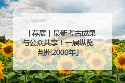 荐展｜最新考古成果与公众共享！一展纵览荆州2000年