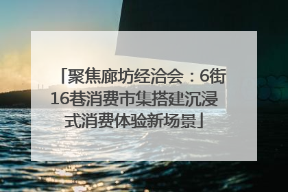 聚焦廊坊经洽会：6街16巷消费市集搭建沉浸式消费体验新场景