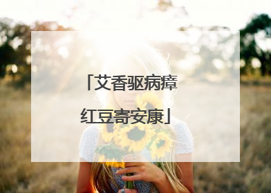 艾香驱病瘴 红豆寄安康