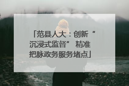 范县人大：创新“沉浸式监督” 精准把脉政务服务堵点