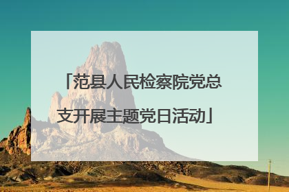 范县人民检察院党总支开展主题党日活动