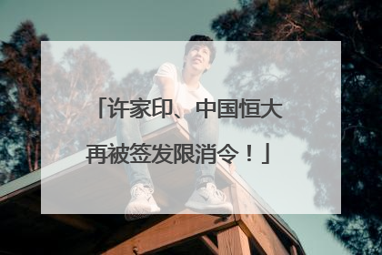 许家印、中国恒大再被签发限消令！