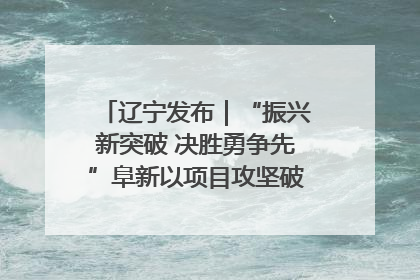 辽宁发布｜“振兴新突破 决胜勇争先”阜新以项目攻坚破解发展瓶颈 经济发展实现良好开局