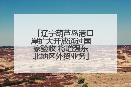 辽宁葫芦岛港口岸扩大开放通过国家验收 将增强东北地区外贸业务