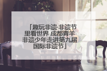 趣玩非遗·非遗节里看世界 成都青羊非遗少年走进第九届国际非遗节