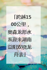跨越1500公里，奥森龙形水系迎来湖南益阳双桡龙舟表