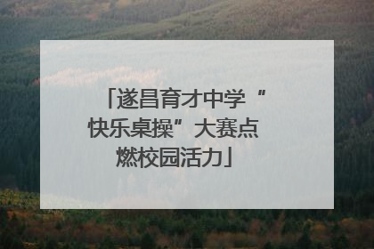 遂昌育才中学“快乐桌操”大赛点燃校园活力