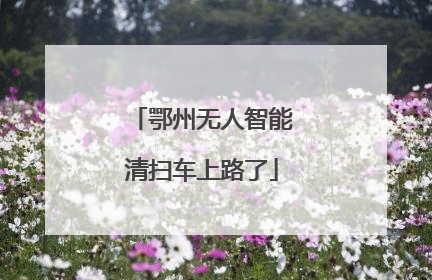 鄂州无人智能清扫车上路了