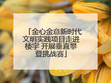 金心金意新时代文明实践项目走进楼宇 开展垂直攀登挑战赛