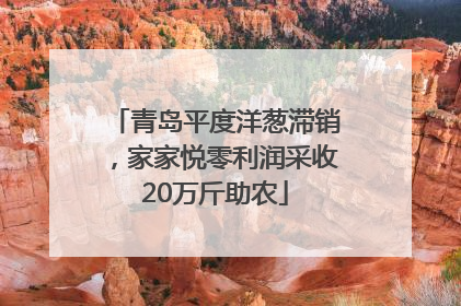 青岛平度洋葱滞销，家家悦零利润采收20万斤助农