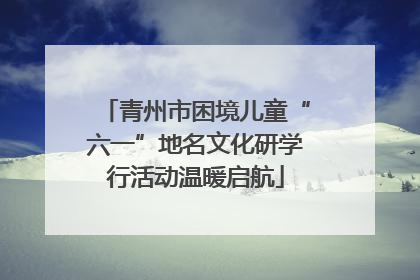 青州市困境儿童“六一”地名文化研学行活动温暖启航