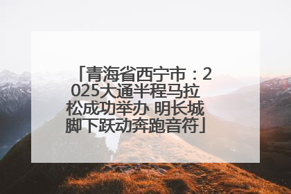 青海省西宁市：2025大通半程马拉松成功举办 明长城脚下跃动奔跑音符