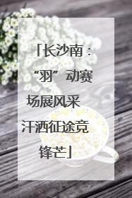 长沙南：“羽”动赛场展风采 汗洒征途竞锋芒