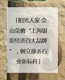 阳光人家·佘山荣膺“上海银发经济百大品牌”，树立康养行业新标杆